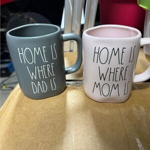 Rae Dunn mom dad mugs